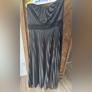 Black Strapless Gown